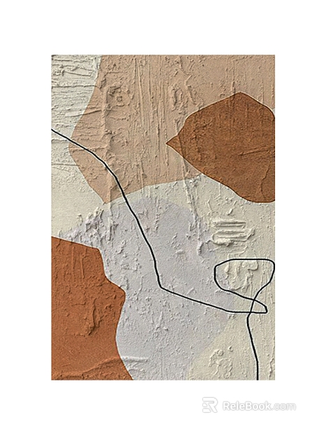 three-dimensional physical painting texture