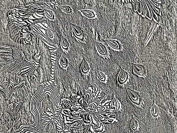 Retro black and white pattern fabric background decoration texture (ID:ffaeh147734)