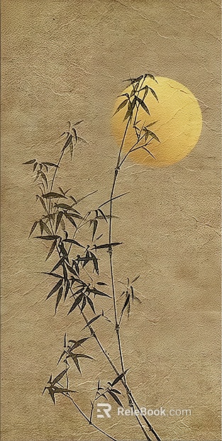 Plant painting texture