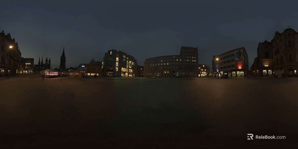 Foreign City Night HDR texture