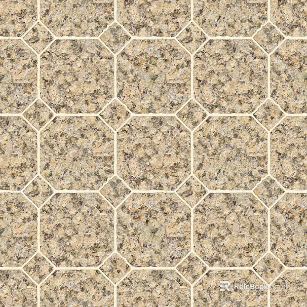 Granite stone parquet floor tile sidewalk road ground square paving texture