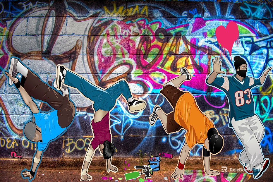 cartoon painting texture