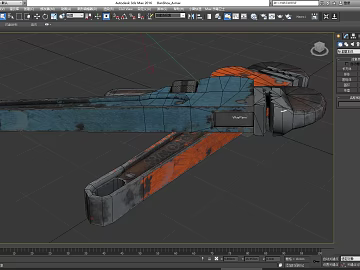 Make Old Blue Orange Metal Tool Parts Map 3d model