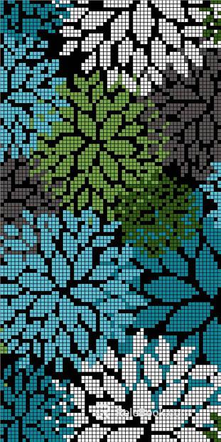 Mosaic mosaic tile texture