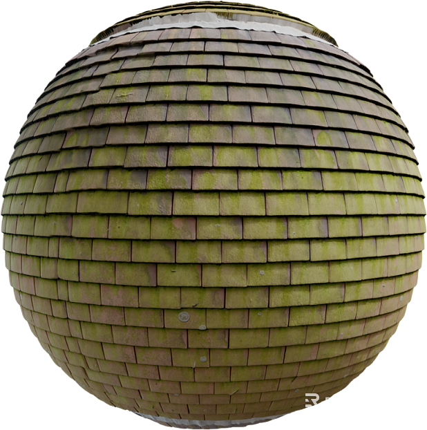 Roof tile PBR texture