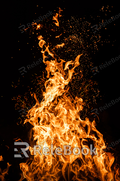 Flame texture texture