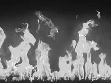 Black and white flame texture (ID:ffagg76747)