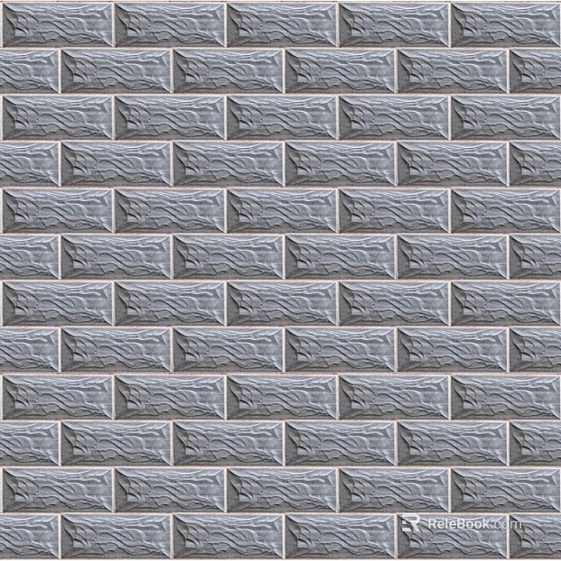 Dark gray culture brick exterior wall facing brick texture