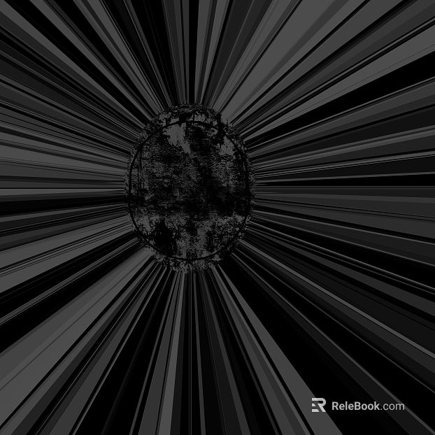 Black and white radiation wind abstract decorative painting texture
