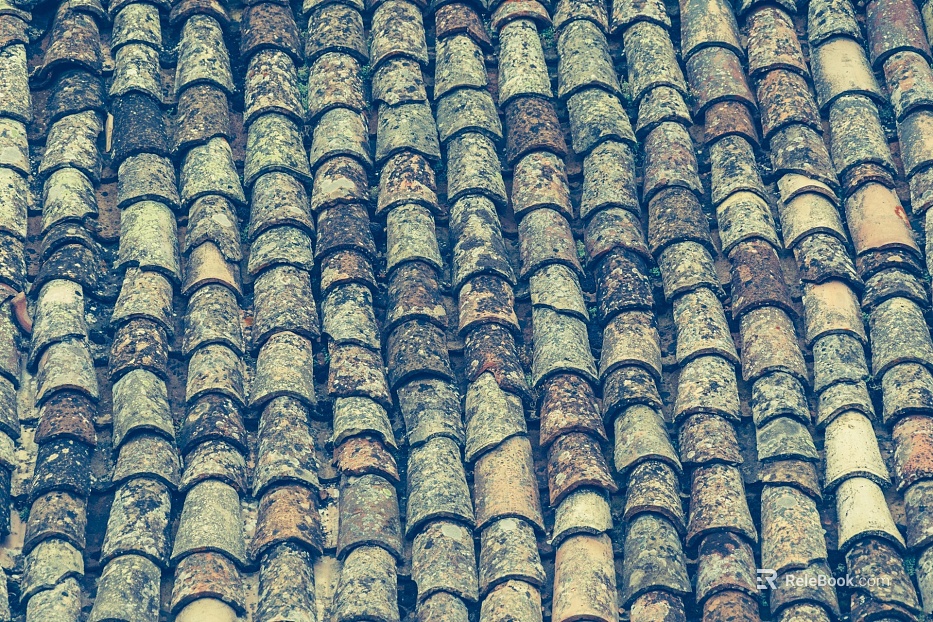 Green tile texture