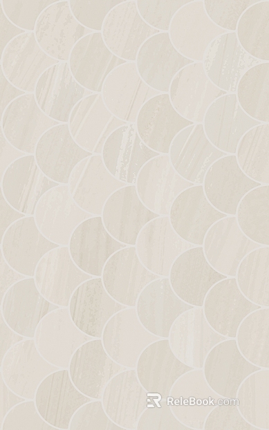 Off-white fish scale brick kitchen and bathroom wall tile texture