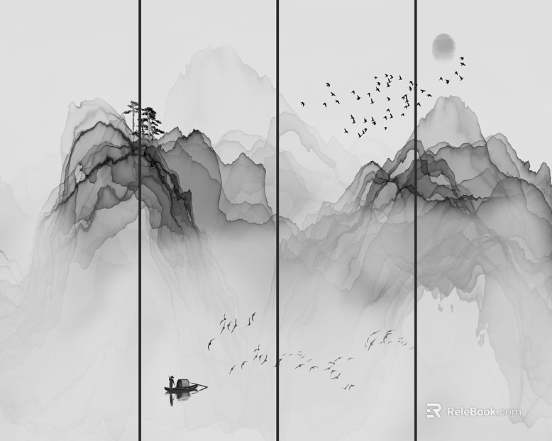 landscape painting texture
