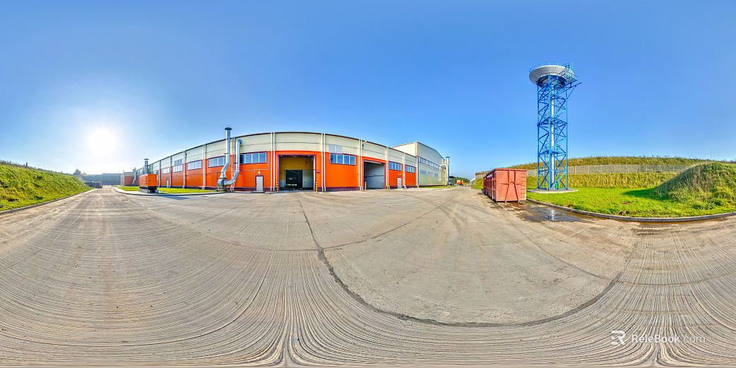 Outdoor HDR Warehouse HDR Factory Processing Factory Warehouse Storage Room texture