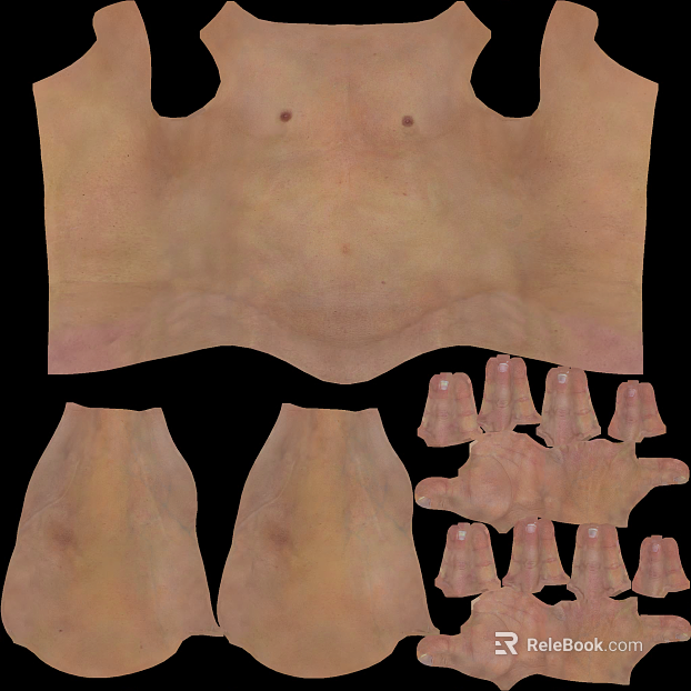 Skin texture for light-skinned characters texture