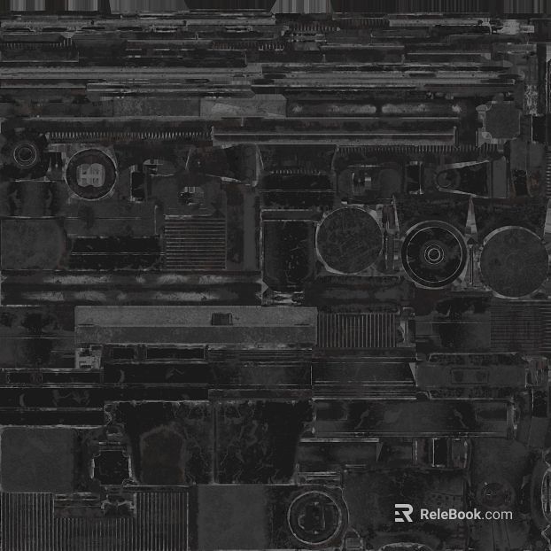 Dark gray distressed metal industrial-style finish texture