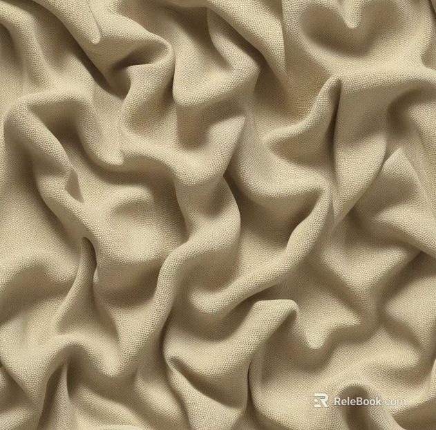 Yellow Pleated Fabric texture