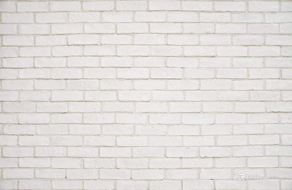 Brick wall white strip brick finish white seam texture