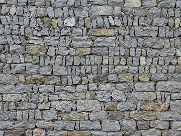Silky gray rubble courtyard wall stone texture (ID:ffaeh066239)
