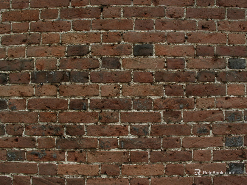 Brick wall horse teeth rub red brick wall texture
