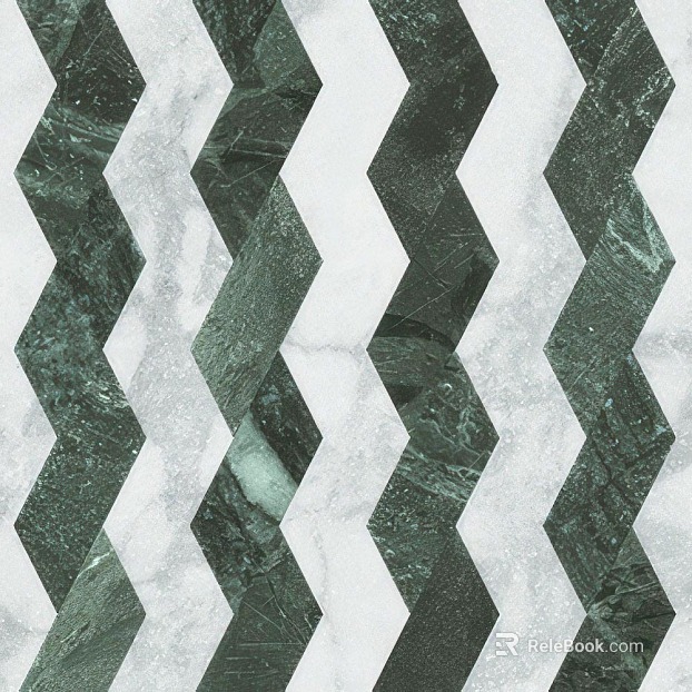 Dark green white marble mosaic background wall texture
