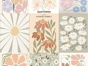 Modern cream decorative painting combination texture (ID:ffach302028)