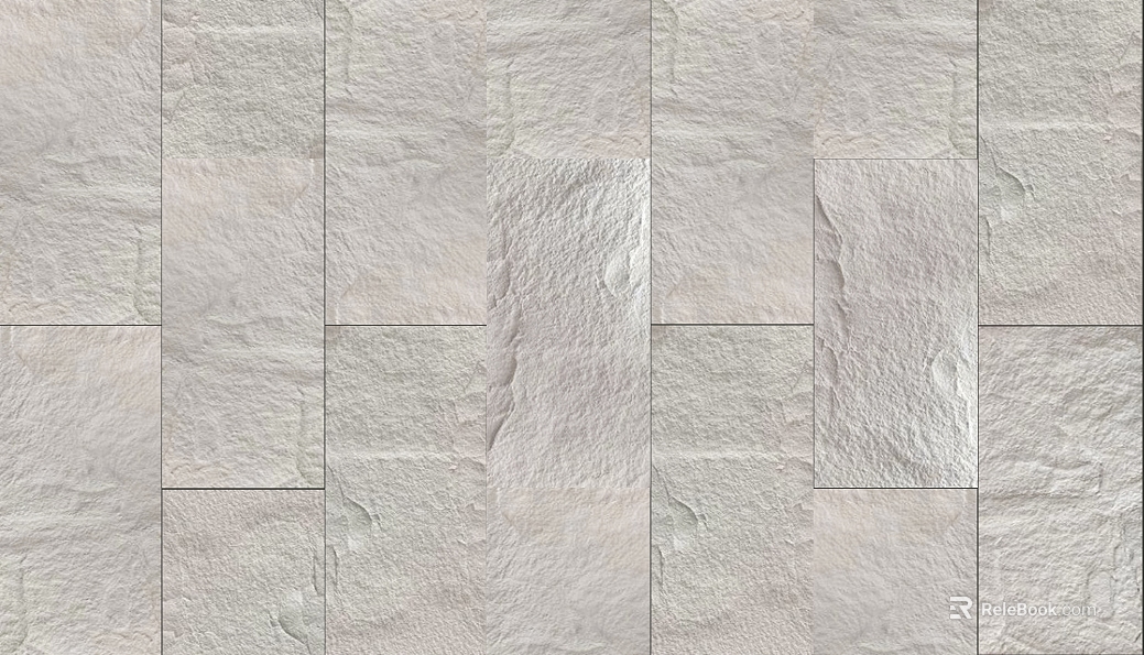 Light gray culture stone wall tile texture