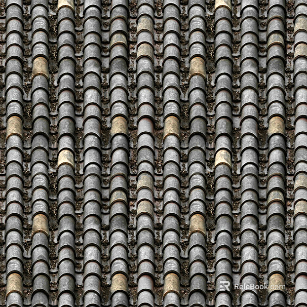 Chinese green tile texture
