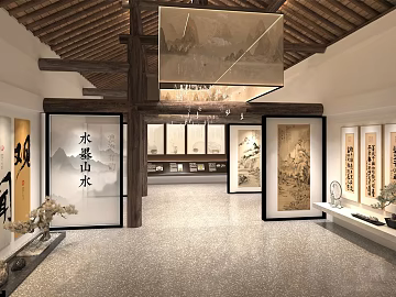 New Chinese Terrazzo Exhibition Hall Floor texture (ID:ffaeh691671)
