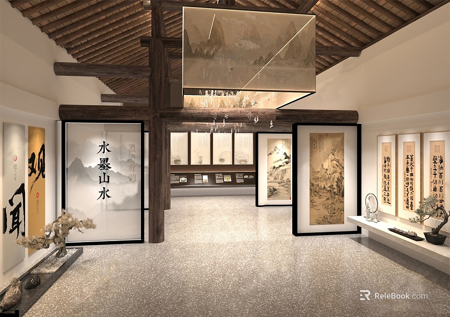 New Chinese Terrazzo Exhibition Hall Floor texture