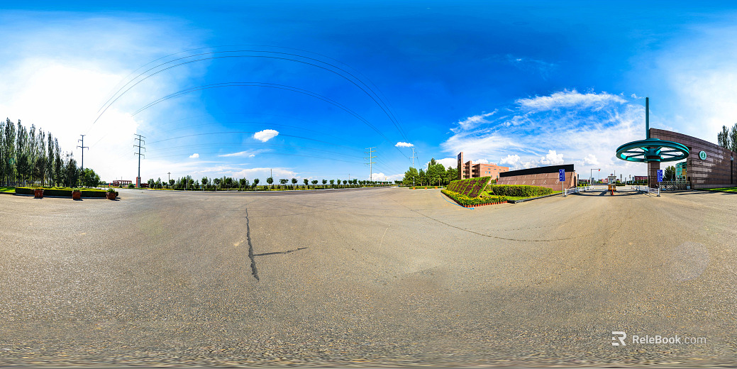HDR city road traffic panorama texture