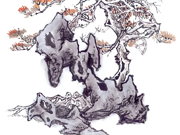Ancient Tree Decorative Painting texture (ID:ffabf3076)