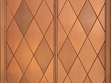 Red bronze diamond metal door texture (ID:ffaeh741394)