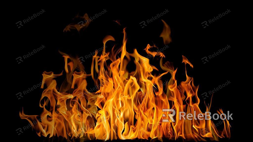 Flame texture texture