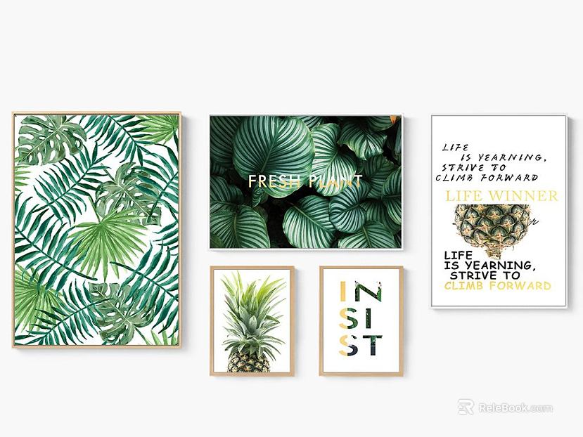 Plant painting texture