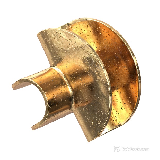 Vintage distressed brass decorative components texture