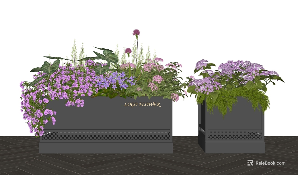 Purple Flower Box Outdoor Soft Pack texture
