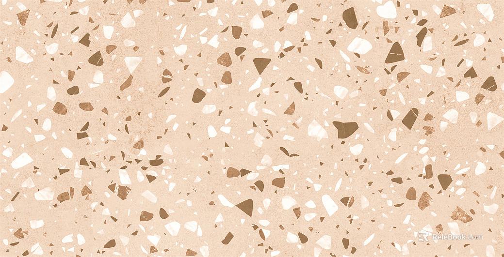 Orange terrazzo stone texture