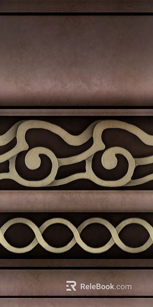 New Chinese Bronze Metal Carved texture