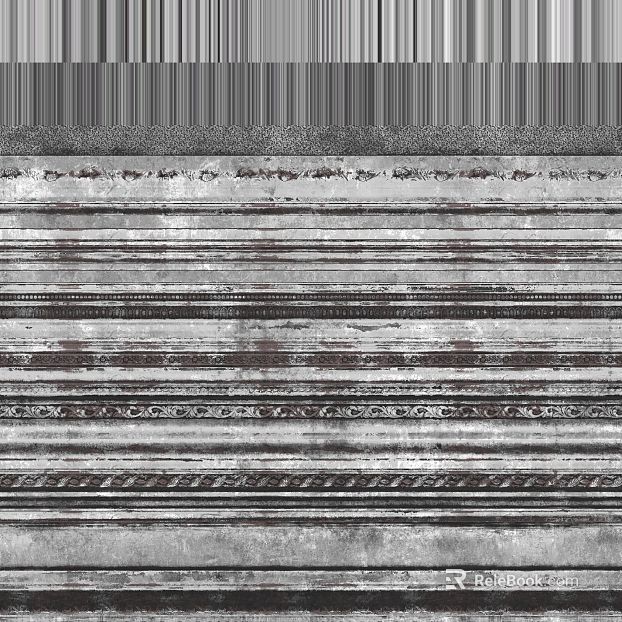 Grey brown old stone decorative wall line texture