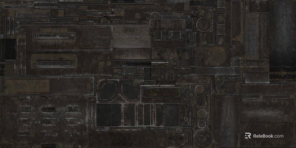 Industrial wind deep gray old metal wall top surface texture