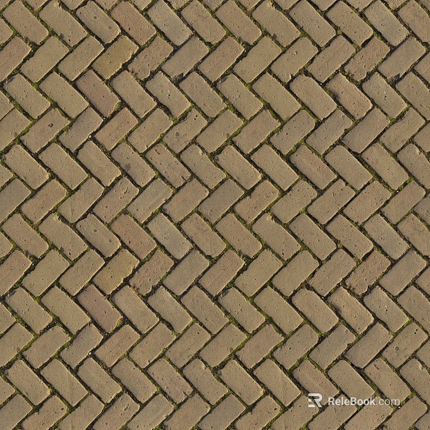 Brick pavement texture