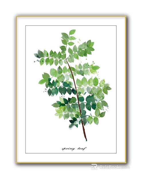 Plant painting texture