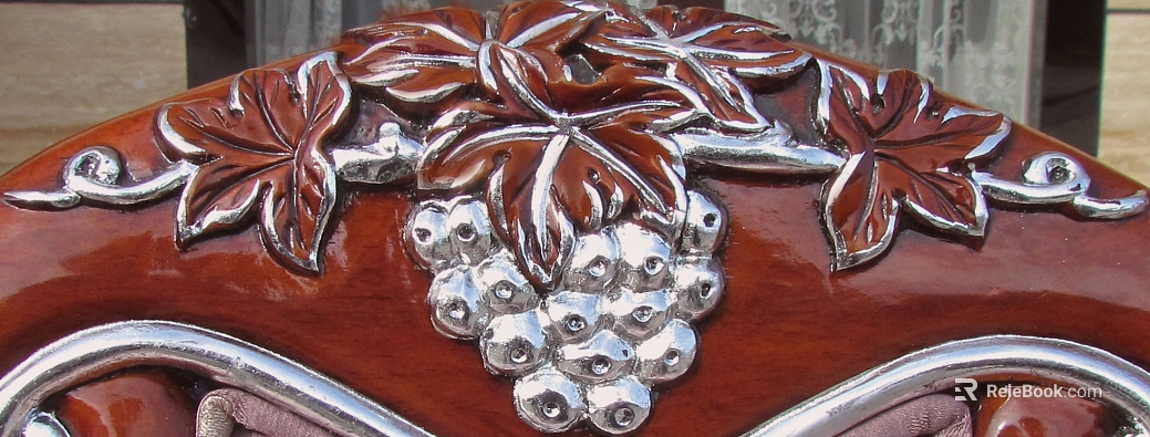 Red brown solid wood carved furniture decoration texture