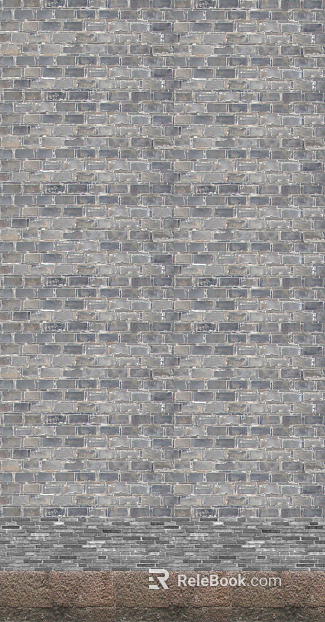 Brick wall outdoor ground gray brick texture