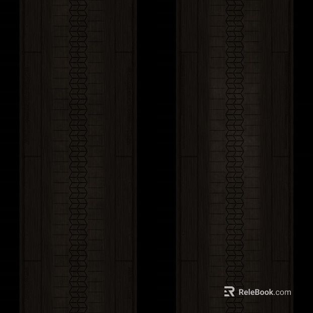 Dark brown carved wood grain background wall panel texture