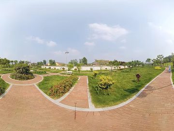 HDR ecological greening garden panorama texture (ID:ffach826503)
