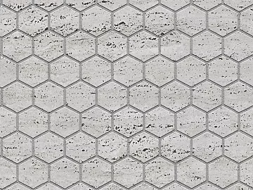 Hexagonal Stone Patchwork Floor Tile Sidewalk Road Ground Square Paving texture (ID:ffach420151)