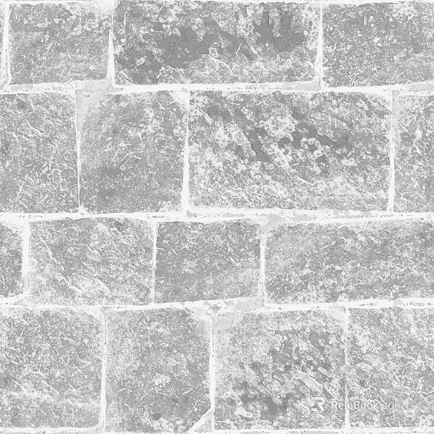Stone Paving Black and White Bump texture