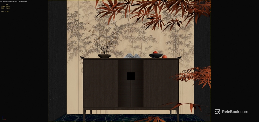 Chinese dark gray wood grain cabinet background wall texture