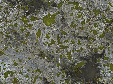 Grayish Green Moss Rock Outdoor Wall texture (ID:ffaeh982076)